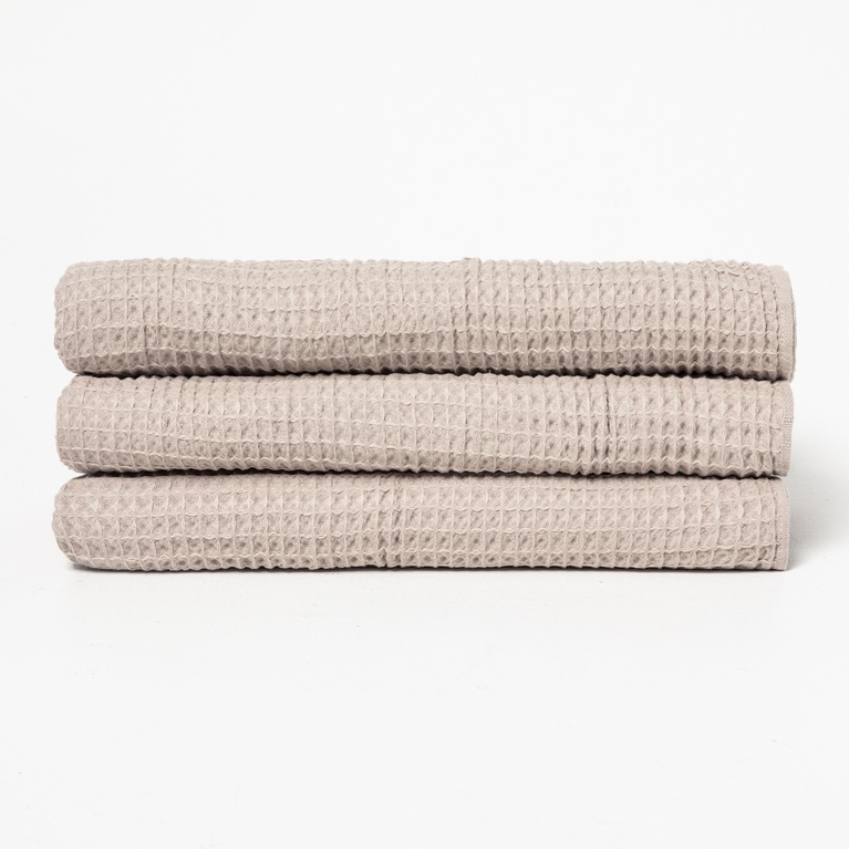 Waffle towel 70x140 Beige 1